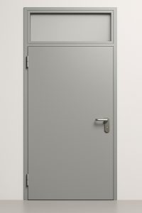 Дверь противопожарная однопольная с фрамугой