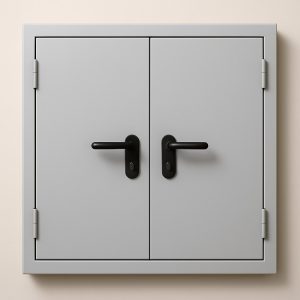 Люк противопожарный двустворчатый